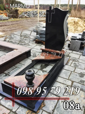 Одинарний пам'ятник з граніту №8