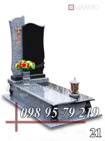 Одинарний пам'ятник з граніту №21