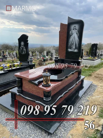 Одинарний пам'ятник з граніту №56